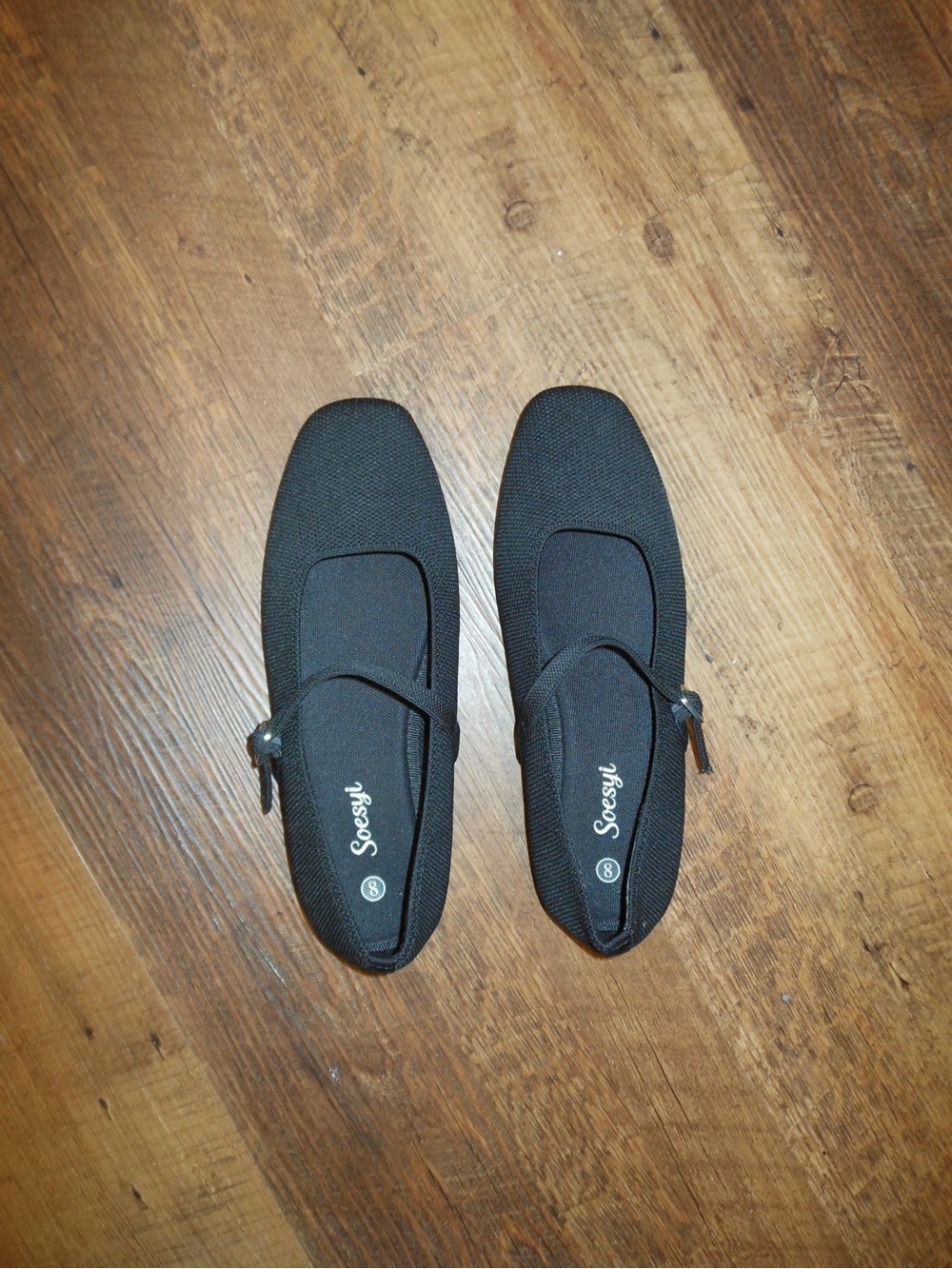 Soesyi Knit Flats Mary Jane Shoes - Picture 2 of 2